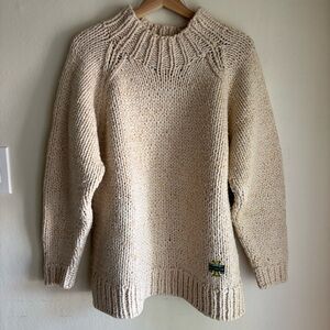 Tory Sport Cream Turtleneck Sweater